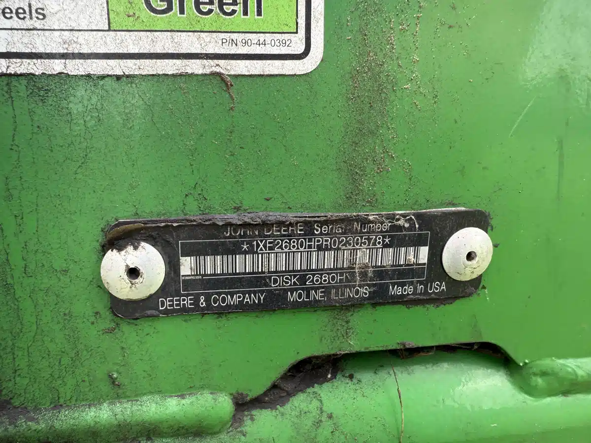 Gallery image 2 for Used 2024 John Deere 2680H Disc