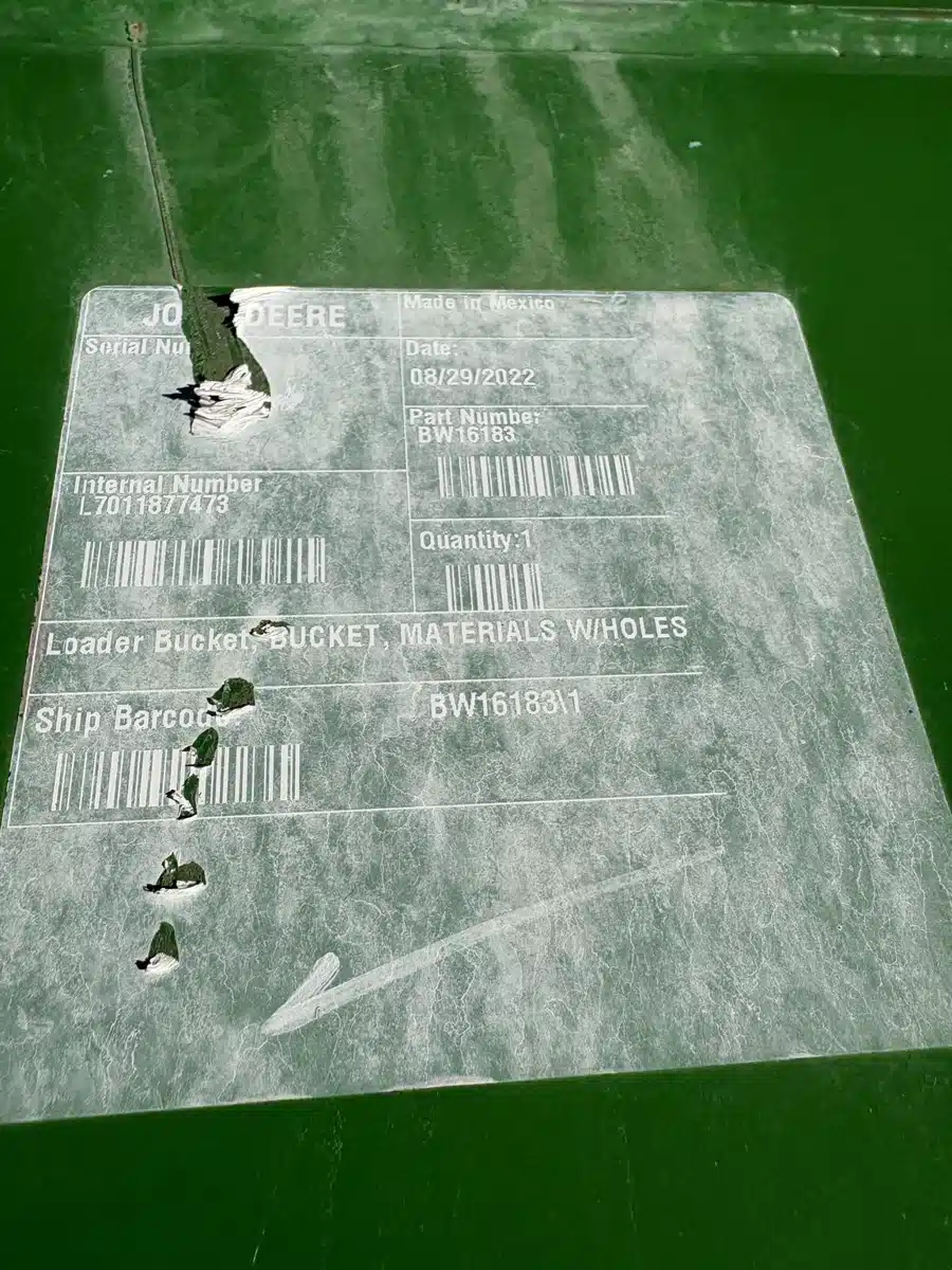 Gallery image 2 for Used 2022 John Deere BW16183 Bucket