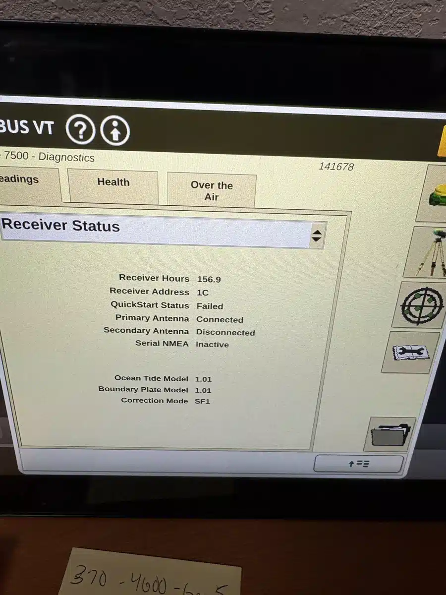 Gallery image 2 for Used 2025 John Deere SF7500 Guidance System