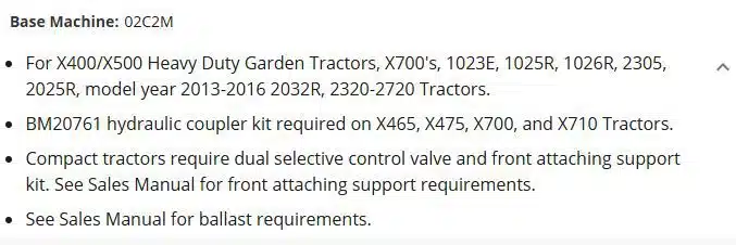 Gallery image 2 for New John Deere 54" Quick Hitch Snow Blower Snow Blower