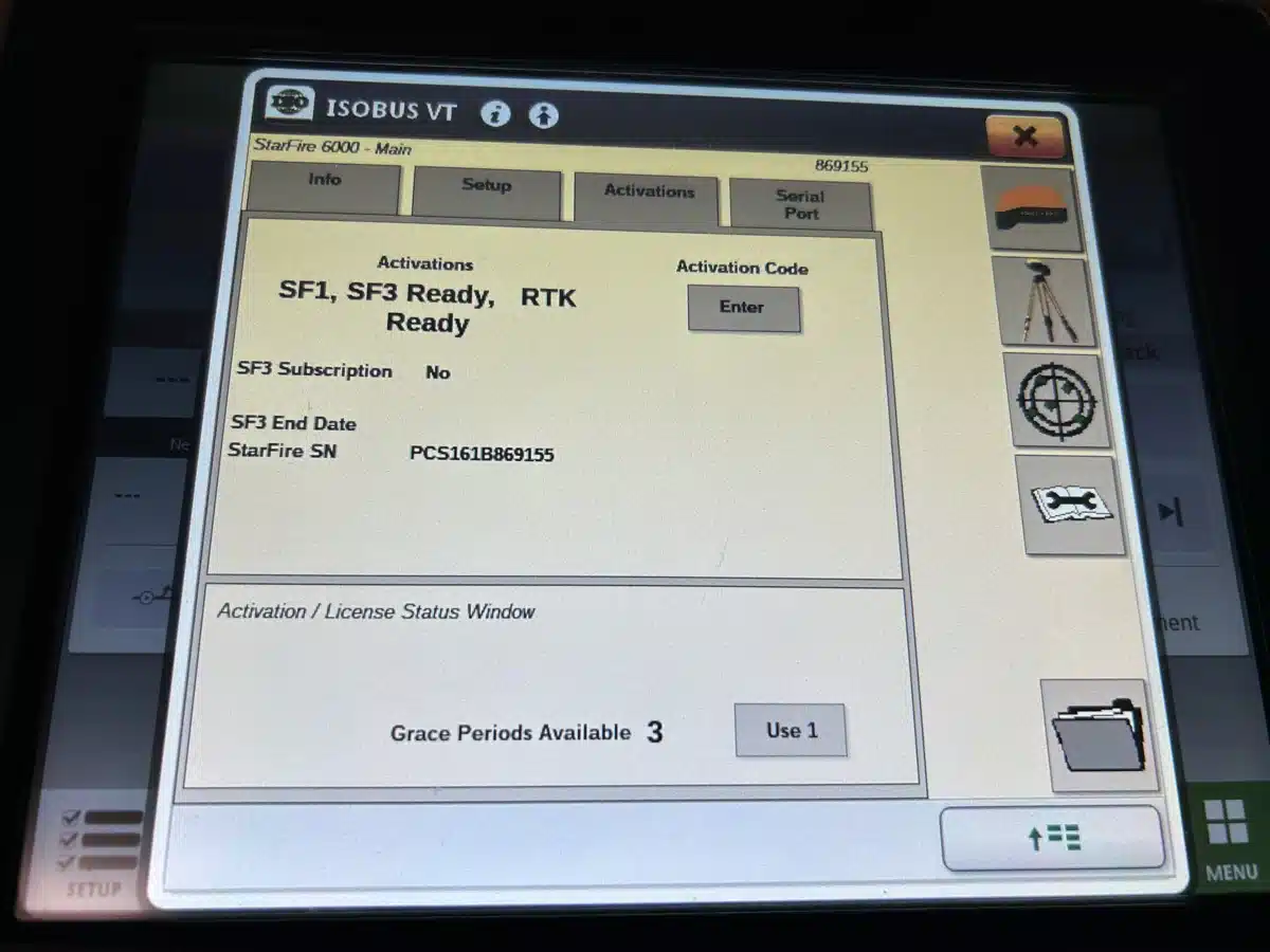 Gallery image 2 for Used John Deere StarFire 6000 with 900mhz RTK Guidance System