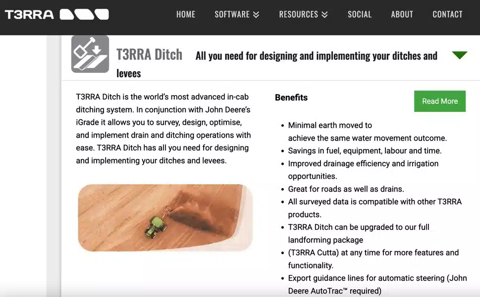 New Terra T3RRA Ditch on Panasonic Toughpad Tablet Guidance System