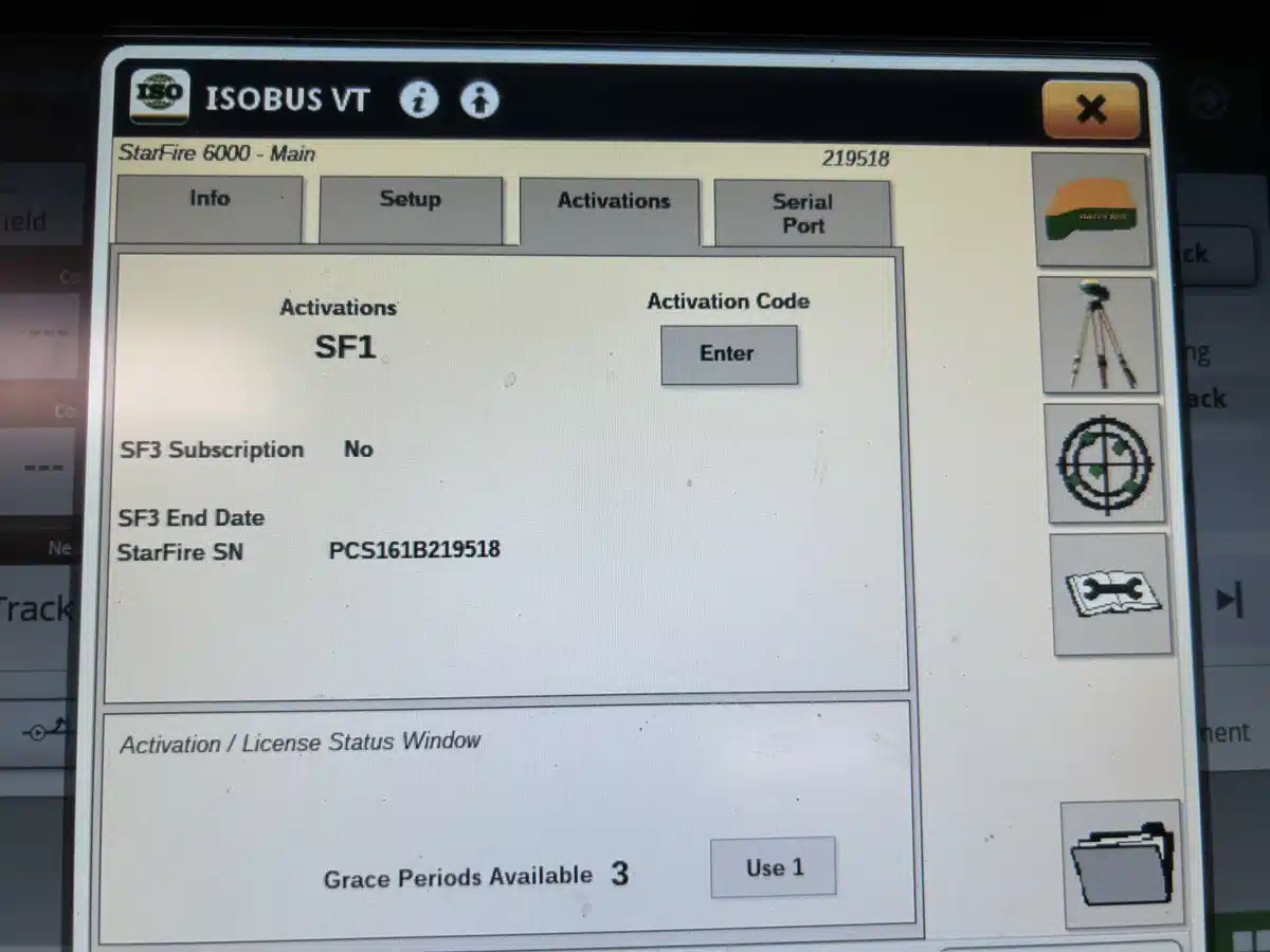 Gallery image 2 for 2018 John Deere STARFIRE 6000 SF1 Guidance System
