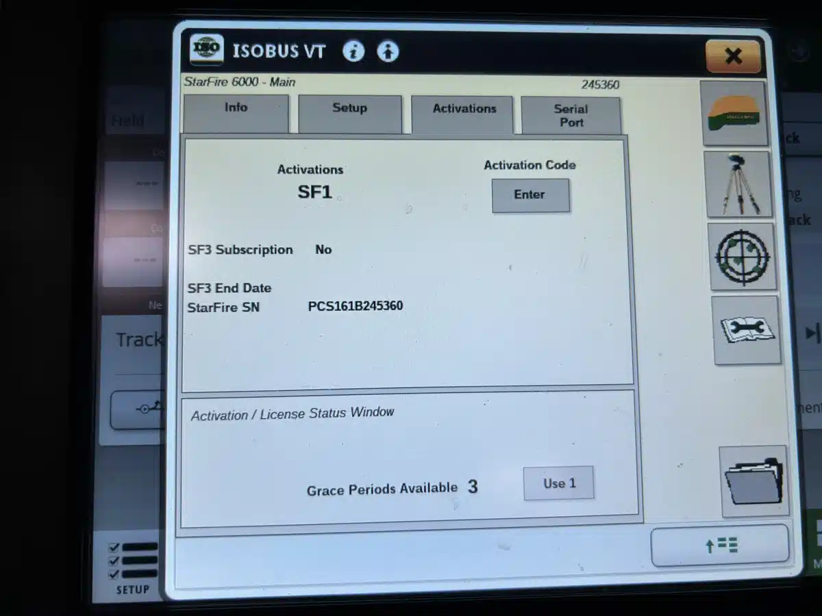 Gallery image 2 for 2019 John Deere STARFIRE 6000 SF1 Guidance System