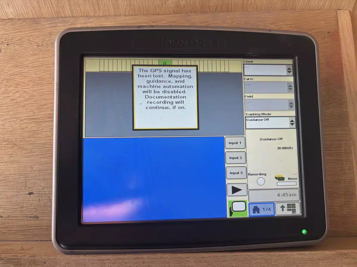 2014 John Deere 2630 Display Guidance System