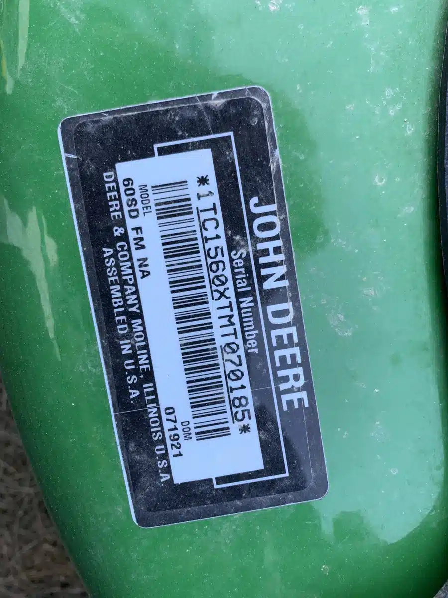 Gallery image 2 for Used 2021 John Deere 60SD Attachment