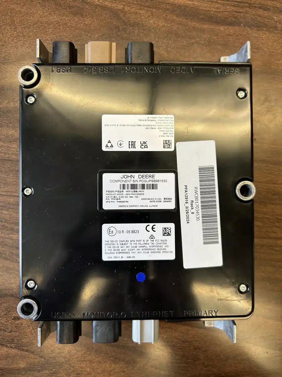 Gallery image 1 for Used 2024 John Deere GEN 4 4600 SERVER V2.0 Guidance System