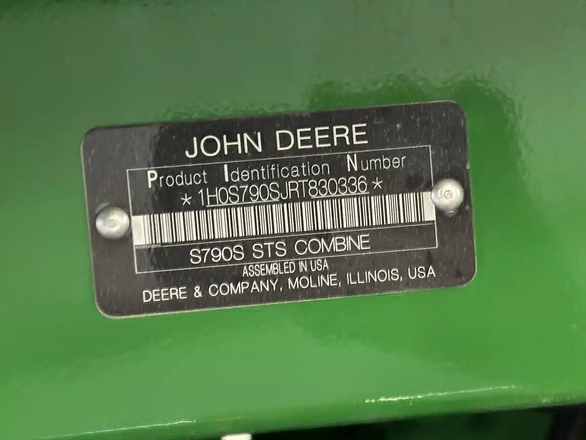 Gallery image 2 for Used 2024 John Deere S790 Combine