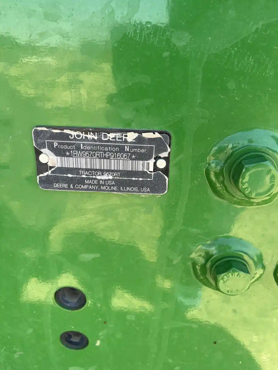 Gallery image 2 for 2017 John Deere 9570RT Tractor