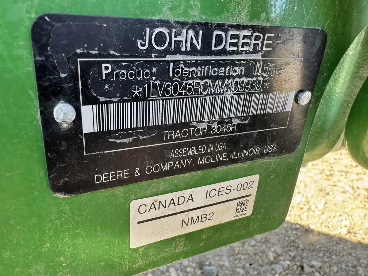 Used 2021 John Deere 3046R Tractor