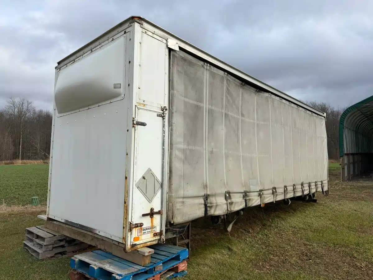 Gallery image 1 for Durabody 30' Canvas Side Flat Deck Trailer - Flat Deck