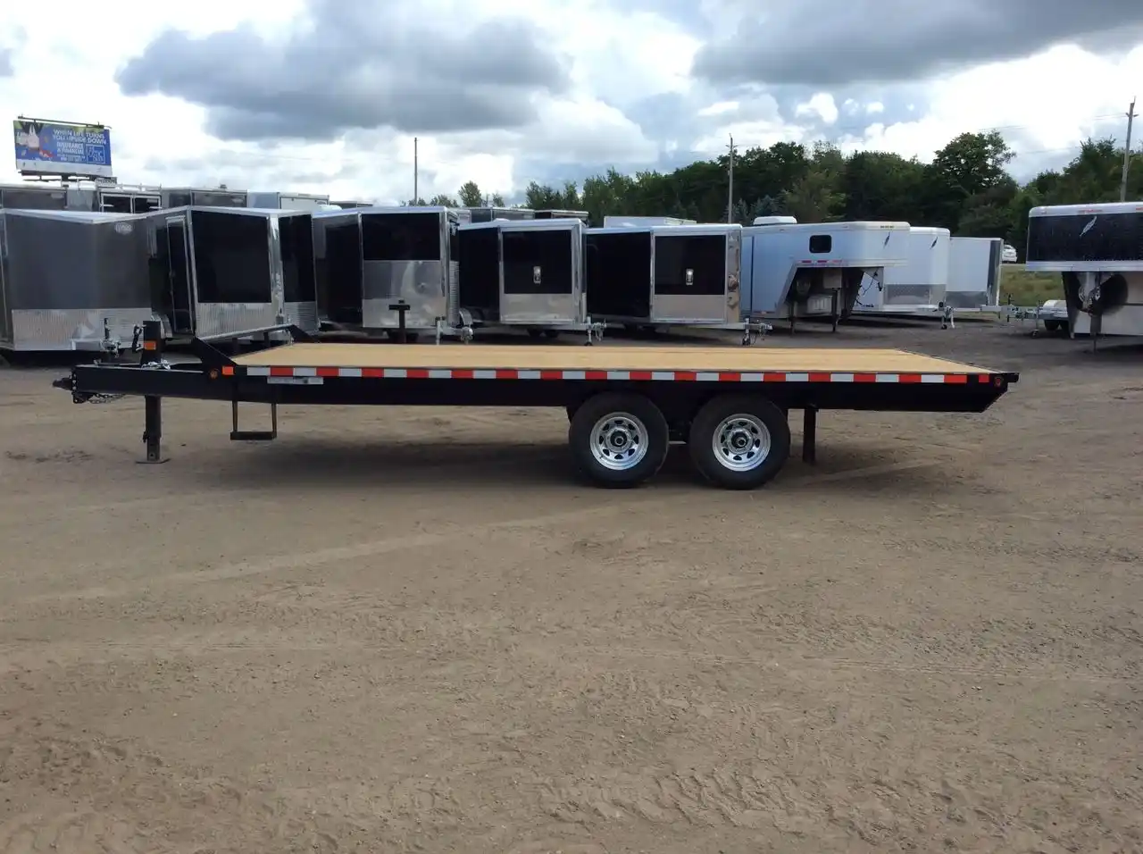 Gallery image 2 for New 2025 Canada Trailers 8.5X18 5 TON DECKOVER Trailer - Flat Deck