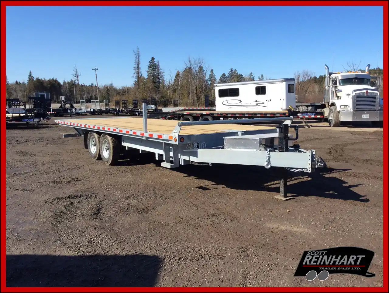 Gallery image 1 for New 2026 Canada Trailers 8.5X24 7 TON GALVANIZED Trailer - Tilt Deck