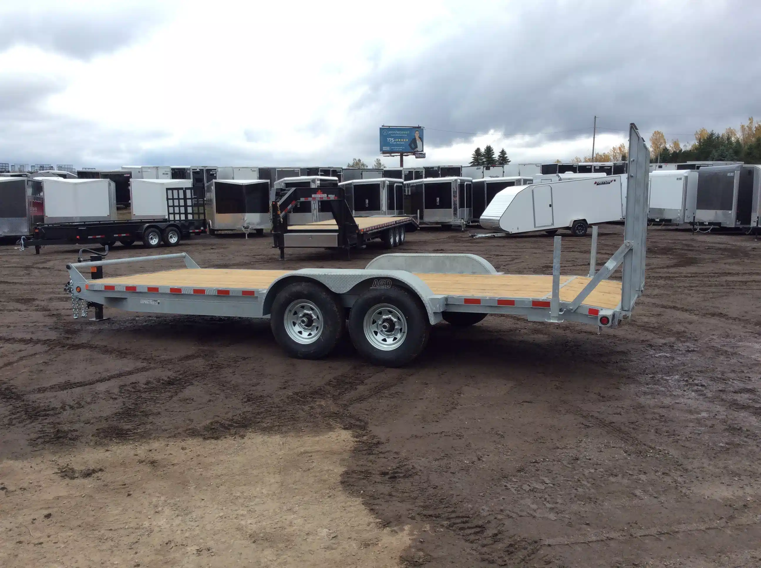Gallery image 2 for New 2026 Canada Trailers 82X20 7 TON GALVANIZED Trailer - Flat Deck