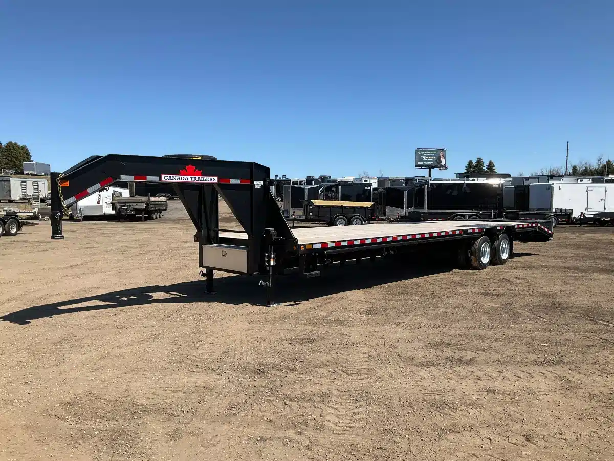 Gallery image 1 for New 2025 Canada Trailers 8.5X35 15 TON GOOSENECK Trailer - Flat Deck