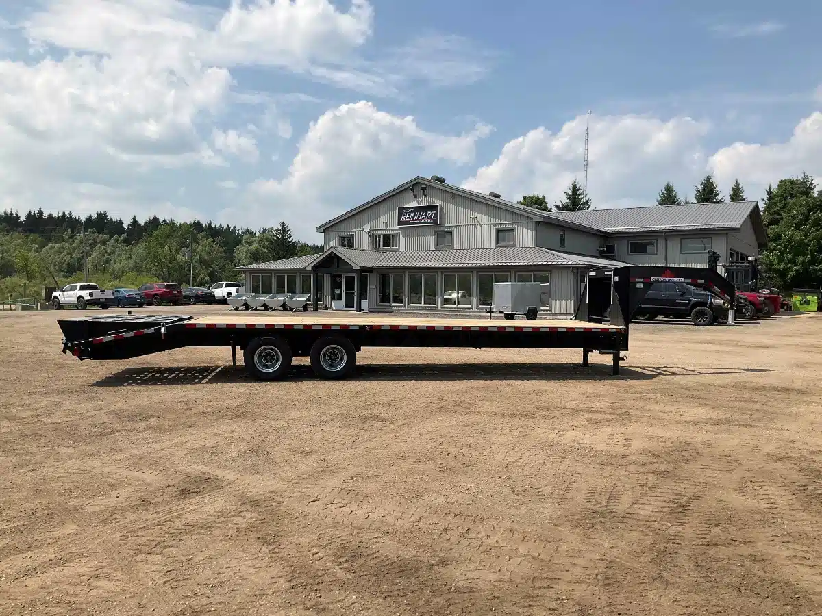 Gallery image 2 for New 2026 Canada Trailers 8.5X30 12 TON DECKOVER GOOSENECK Trailer - Flat Deck