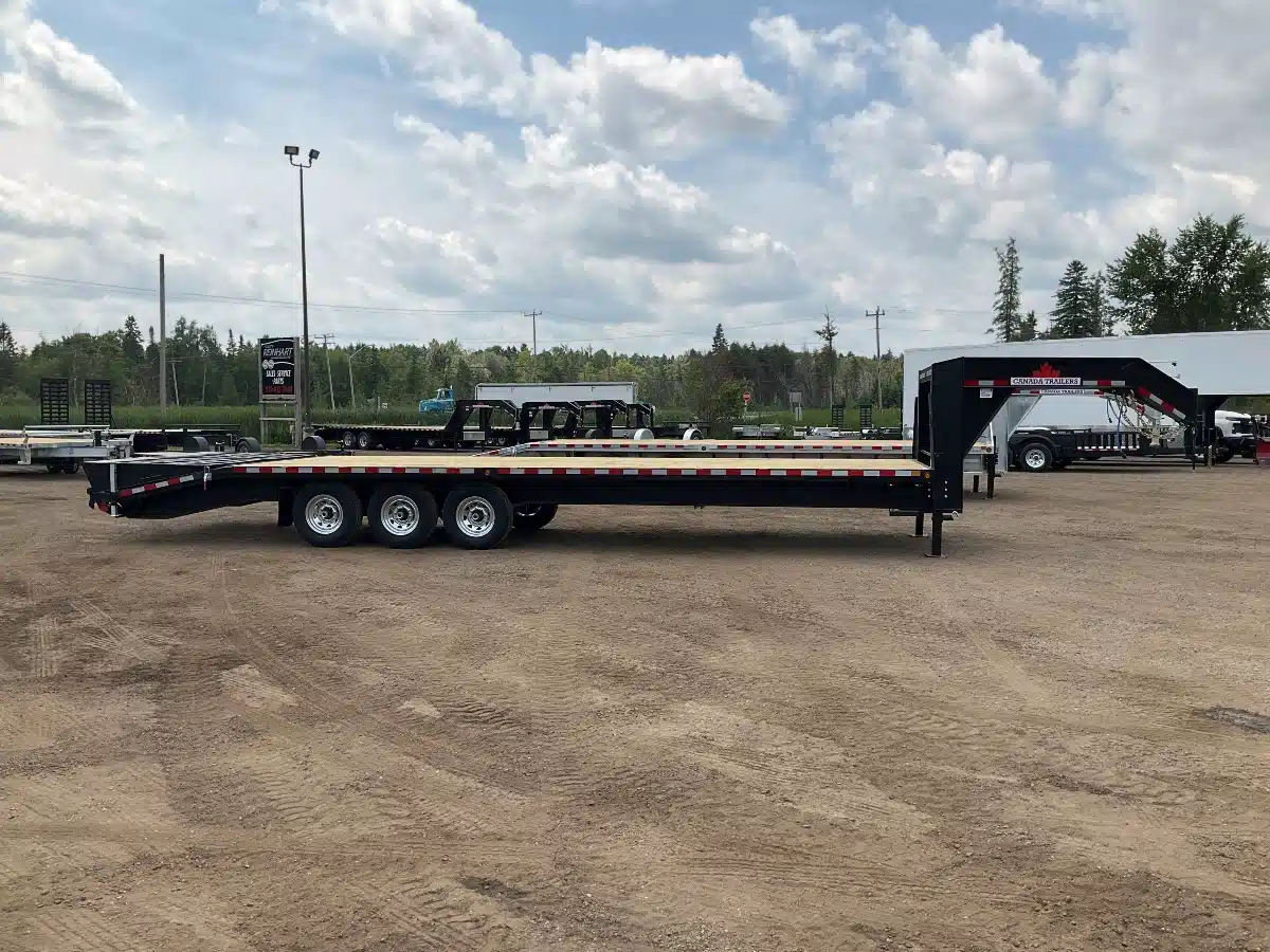 Gallery image 2 for New 2026 Canada Trailers 8.5X30 10.5 TON GOOSENECK Trailer - Flat Deck