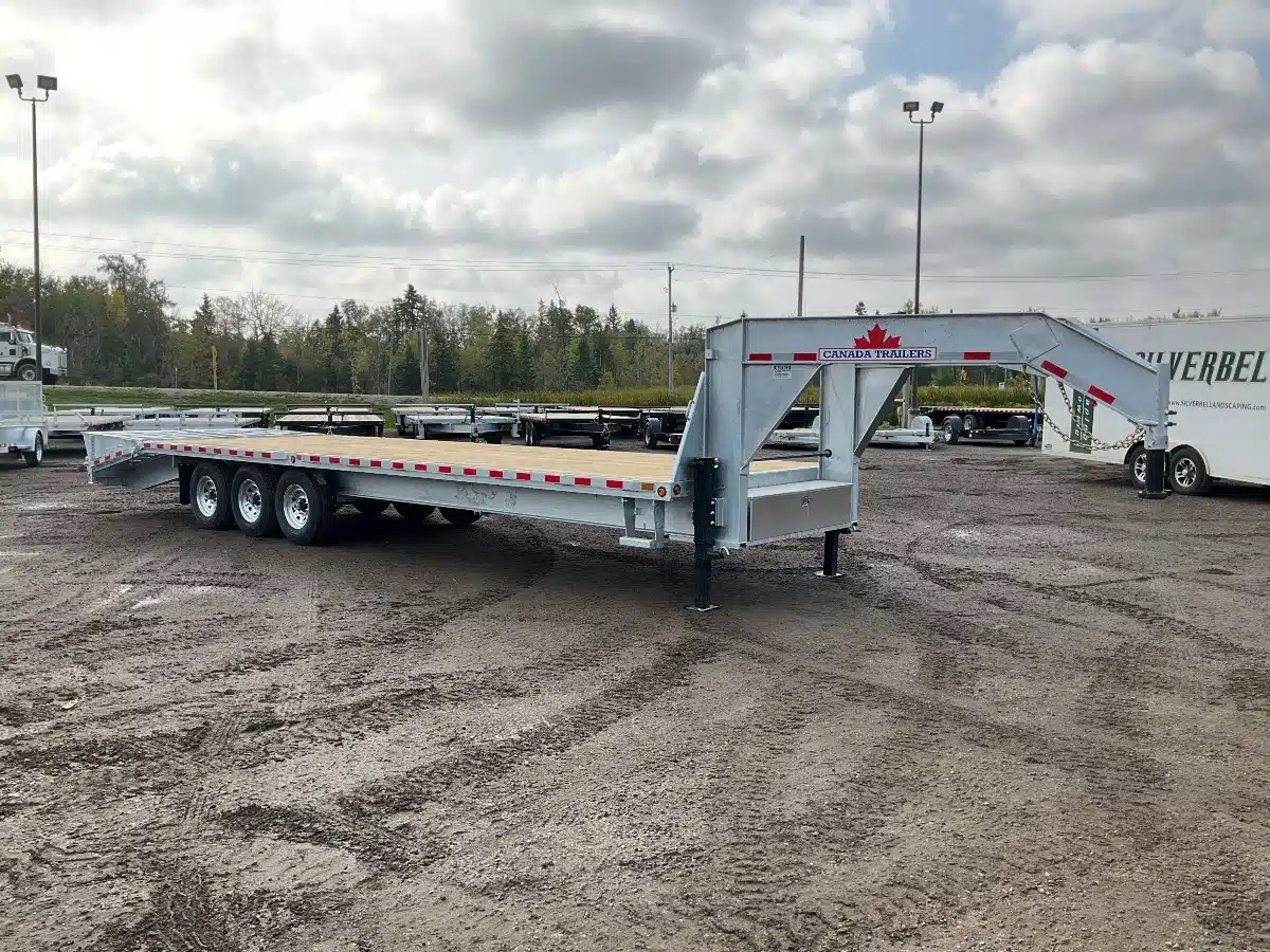 New 2026 Canada Trailers 8.5x30 10.5 Ton Galvanized Gooseneck Equipment Trailer Trailer - Step Deck