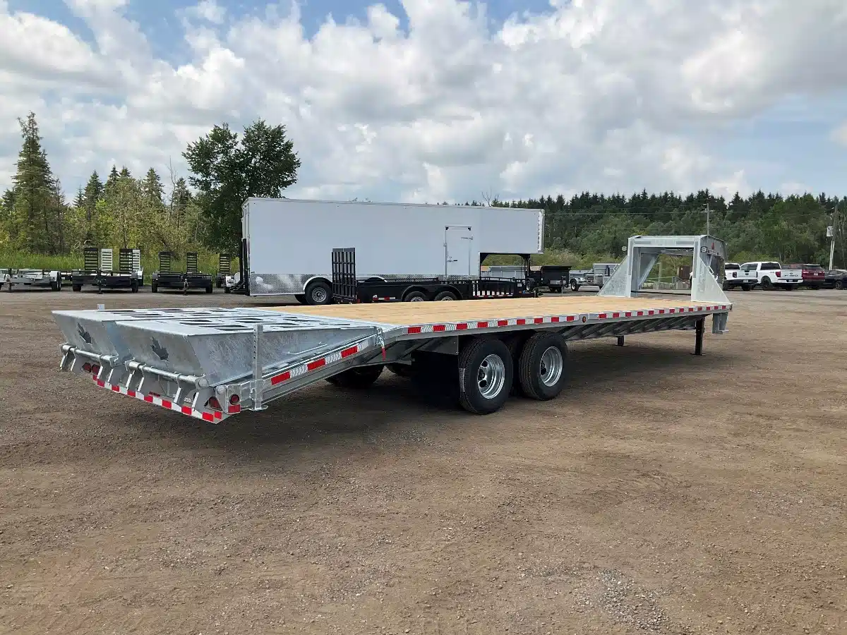 Gallery image 2 for 2026 Canada Trailers 8.5X30 12 TON GALVANIZED GOOSENECK Trailer - Flat Deck