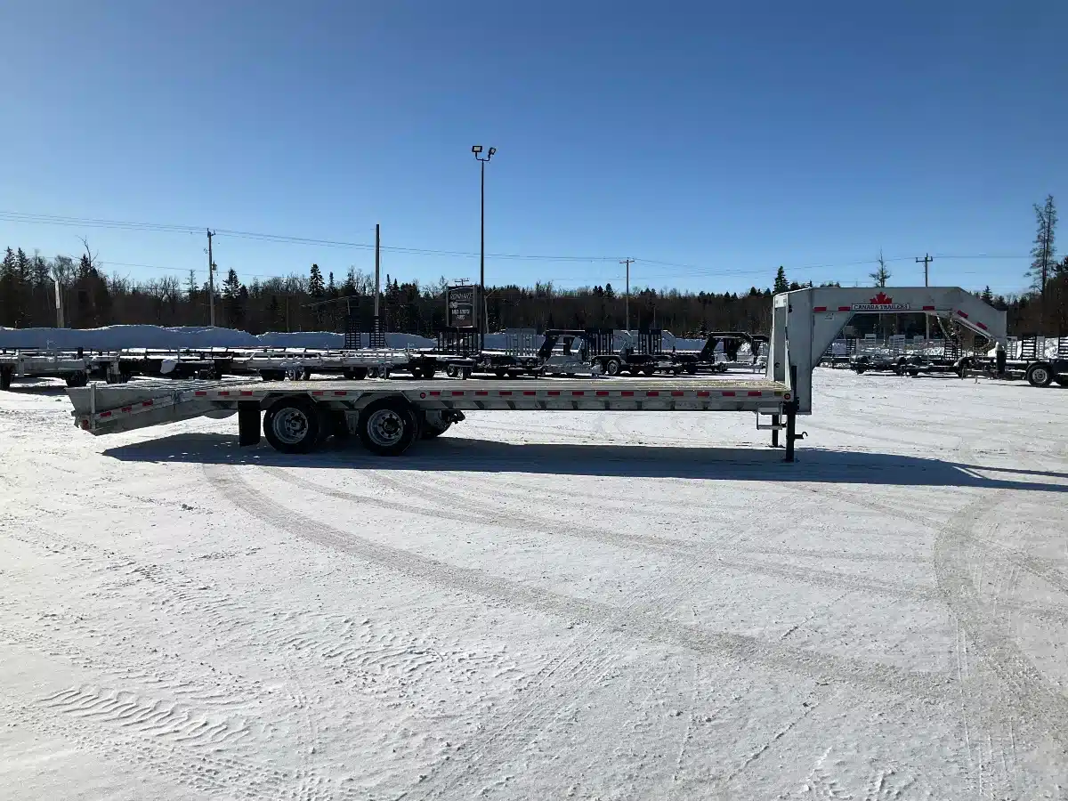 Gallery image 2 for 2026 Canada Trailers 8.5X30 15 TON GALVANIZED GOOSENECK Trailer - Flat Deck