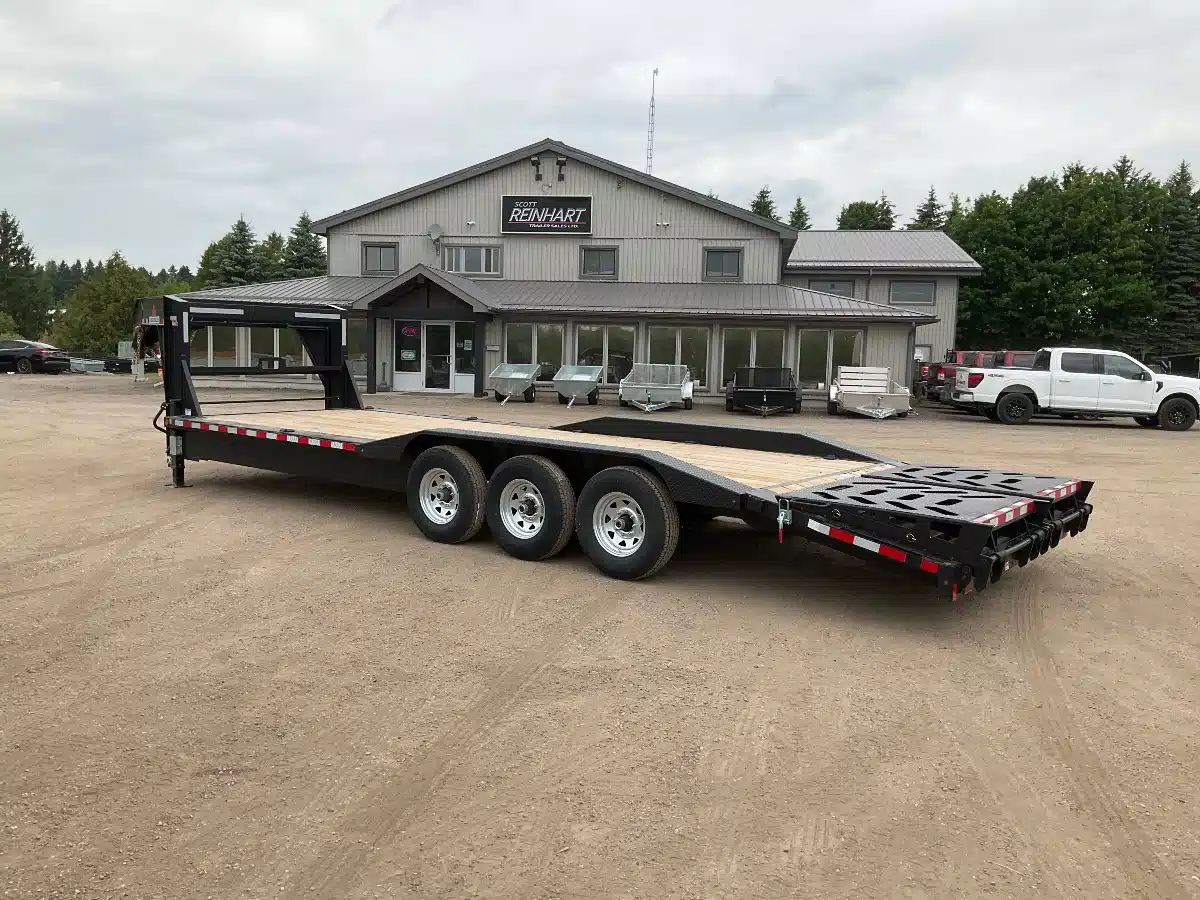 Gallery image 2 for 2026 Canada Trailers 102X26 10.5 Ton Gooseneck Equipment Trailer - Step Deck