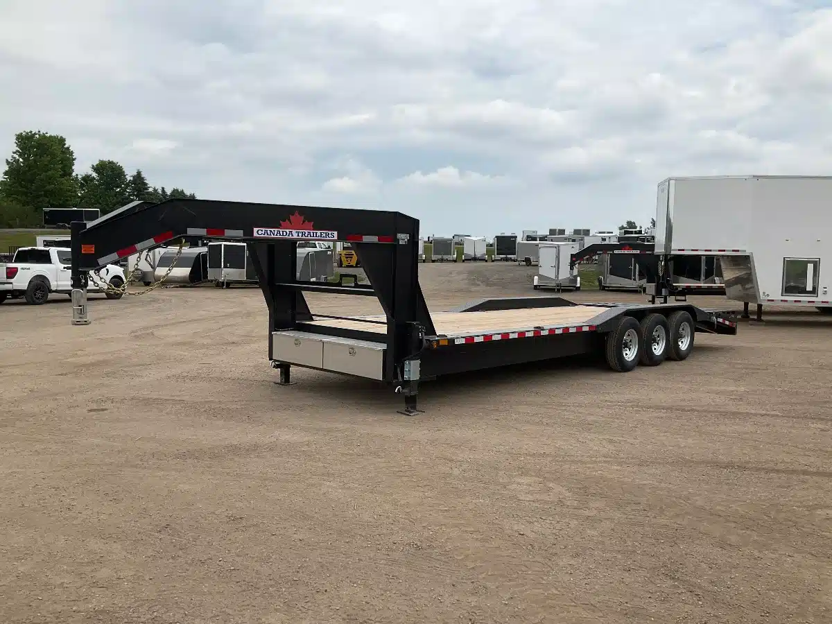 Gallery image 1 for 2026 Canada Trailers 102X26 10.5 Ton Gooseneck Equipment Trailer - Step Deck
