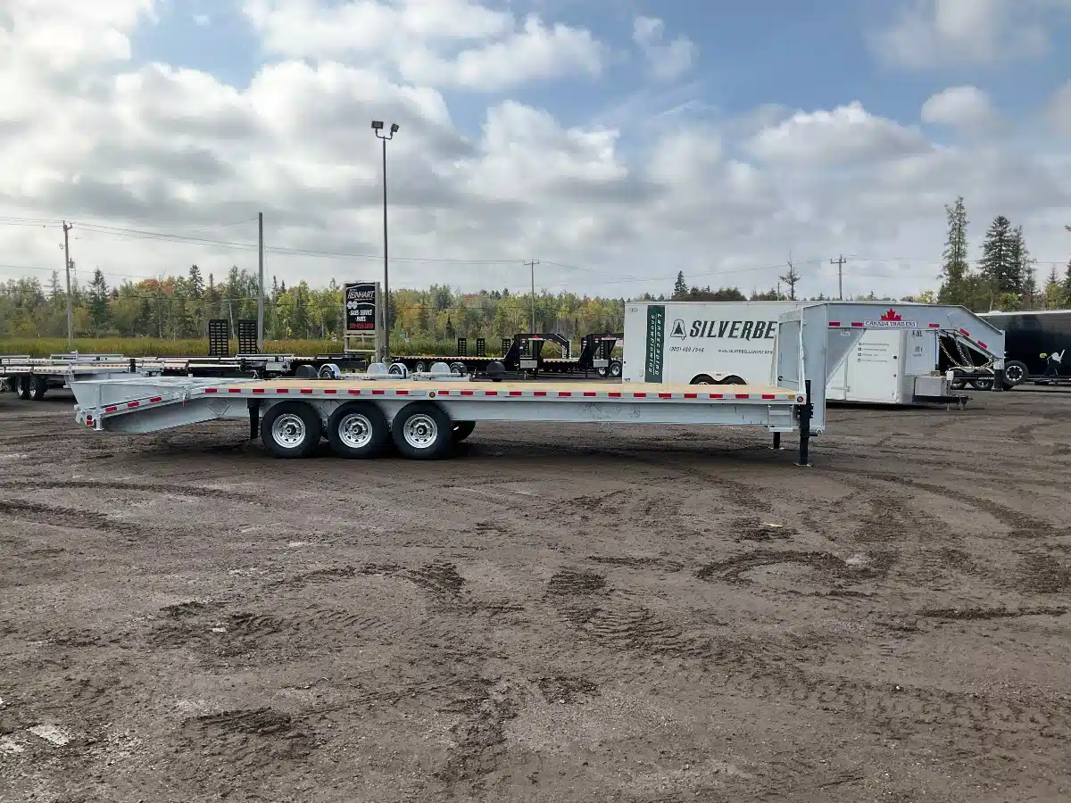 Gallery image 2 for 2026 Canada Trailers 8.5x30 10.5 Ton Galvanized Gooseneck Equipment Trailer - Flat Deck