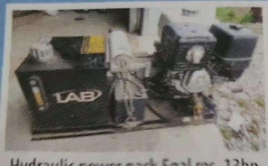 Used LAB Welding HYDRAULIC POWER PACK Generator