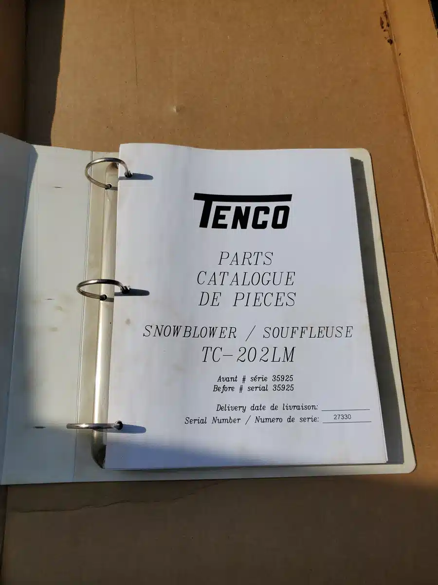 Tenco No Model Snow Blower