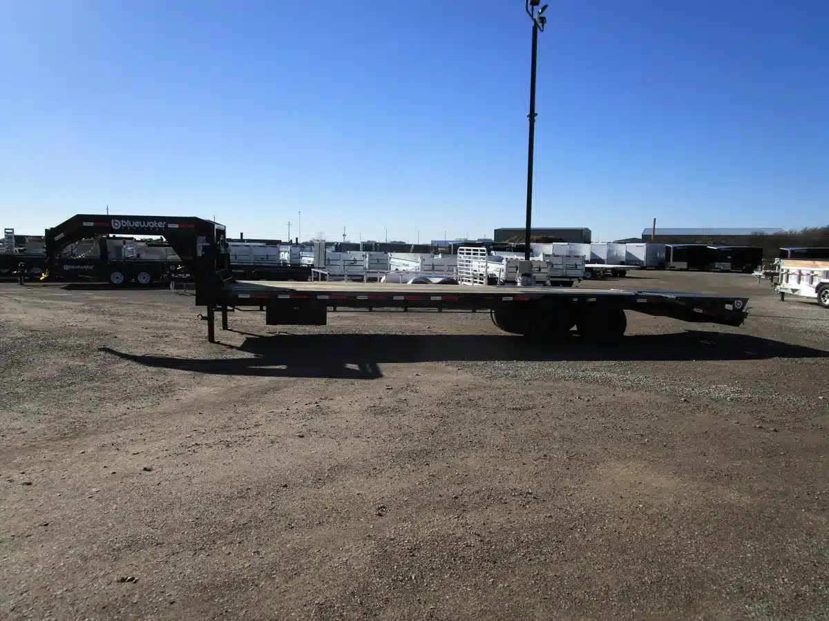 Gallery image 2 for 2024 RawMaxx FDX Tandem Axle Steel Gooseneck Trailer 20,000lb. Trailer - Flat Deck