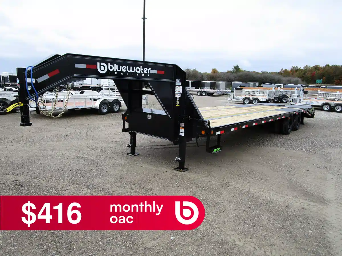 Photo de la Galerie 1 pour 2024 Load Trail Gooseneck Low-Pro Trailer w/12" 19 lb I-Beam Frame 22,000 Lb Remorque - Plateforme