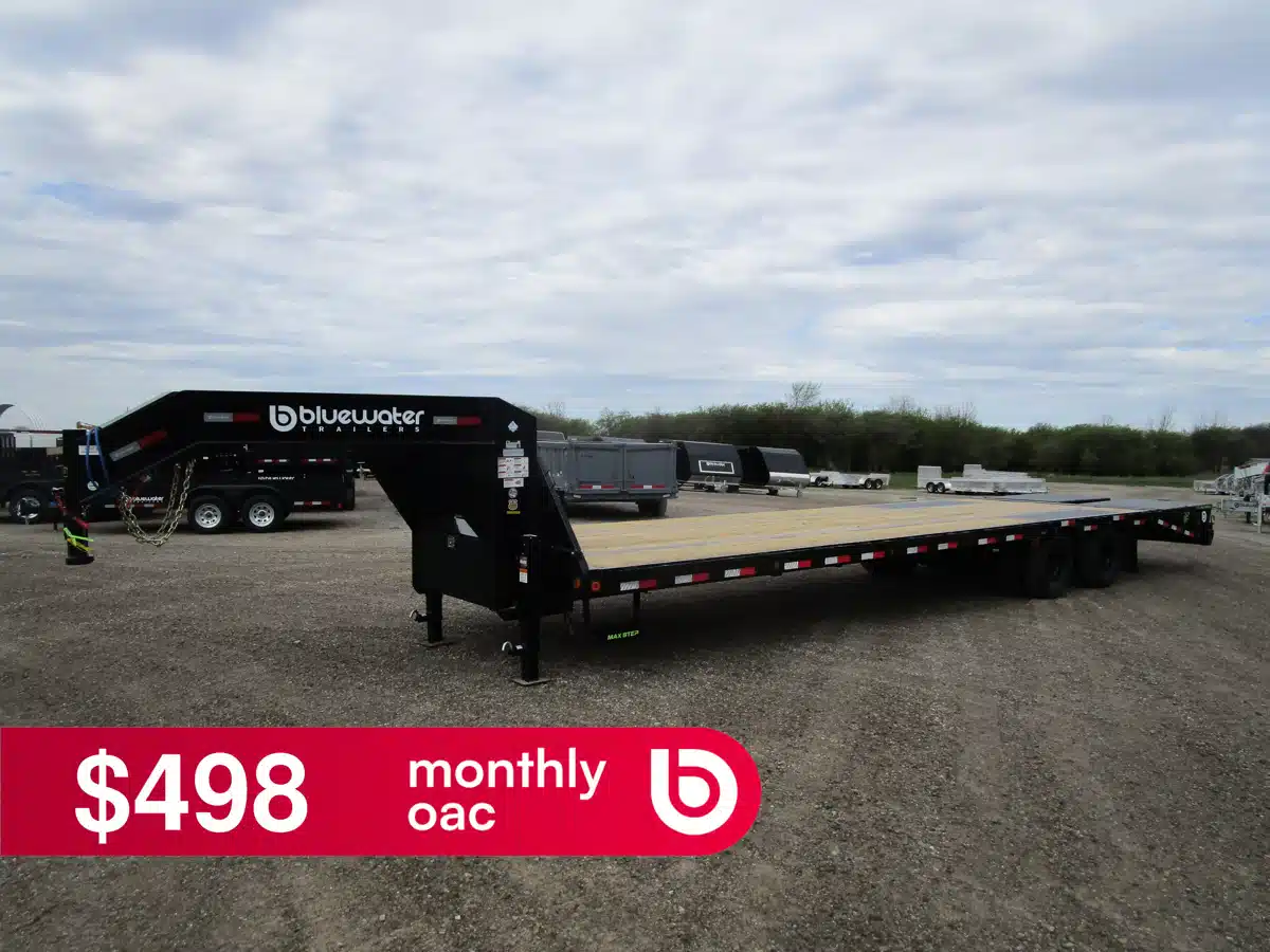 2024 Load Trail Gooseneck Low-Pro Trailer w/12" 19 lb I-Beam Frame 24,000 Lb Trailer - Flat Deck