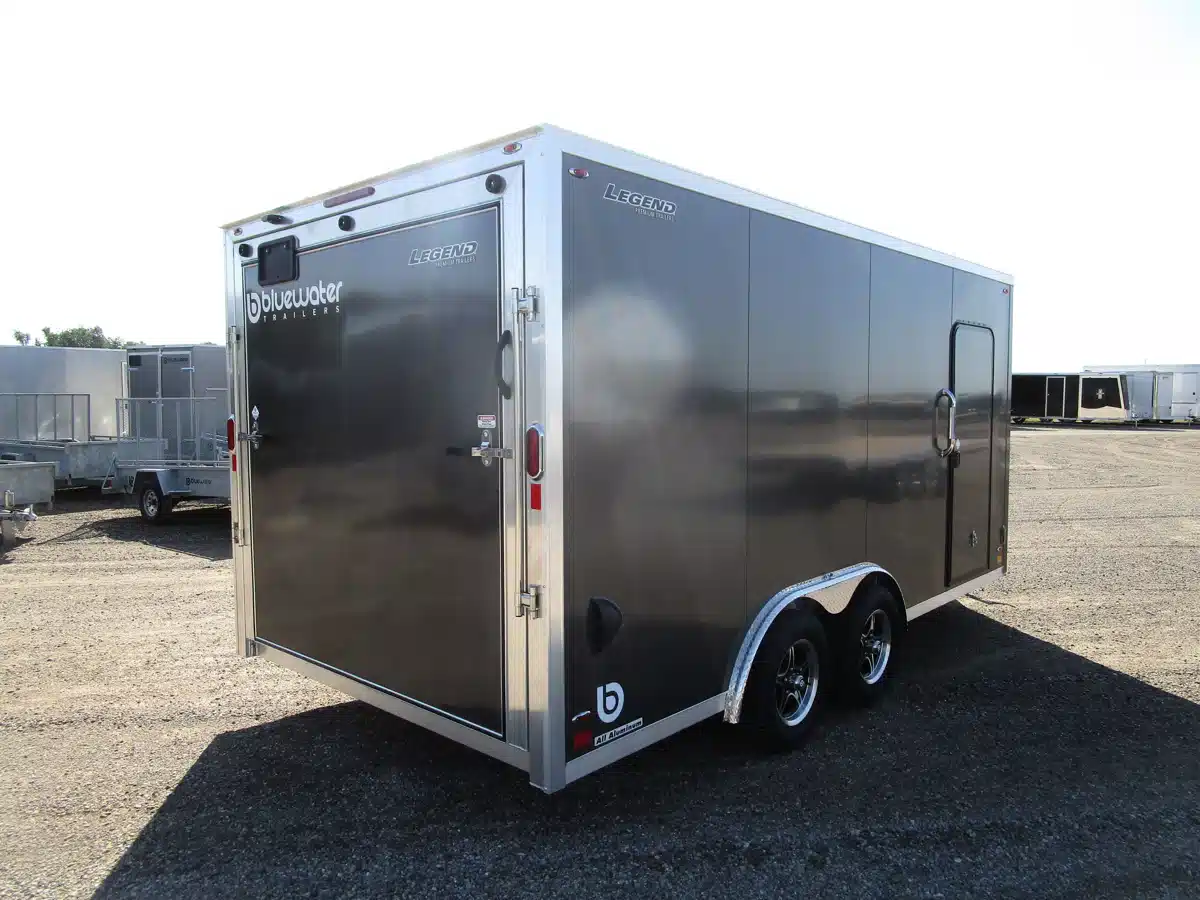 Gallery image 2 for 2025 Legend 8 Wide Aluminum Flat Top V-Nose Trailer