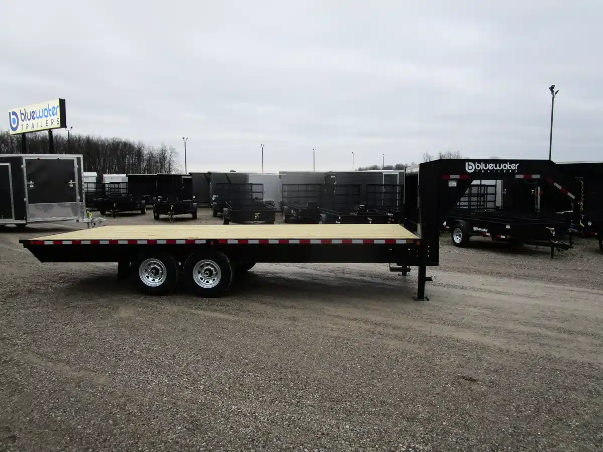 Gallery image 2 for 2025 Canada Trailers Straight Deck Gooseneck Deckover Trailer 15,120 lbs. GVWR Trailer - Flat Deck