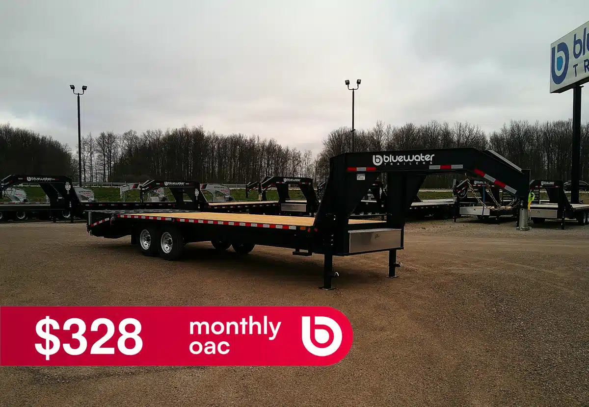 Gallery image 1 for 2025 Canada Trailers Premium Gooseneck Trailer 15,120 lbs. GVWR Trailer - Flat Deck