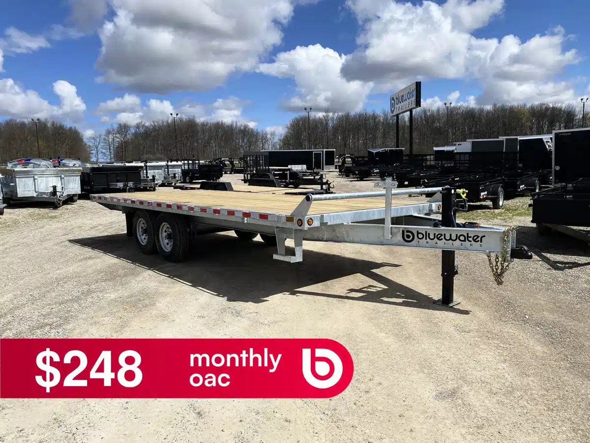 Gallery image 1 for 2026 Canada Trailers GALVANIZED PINTLE DECKOVER Trailer - Flat Deck