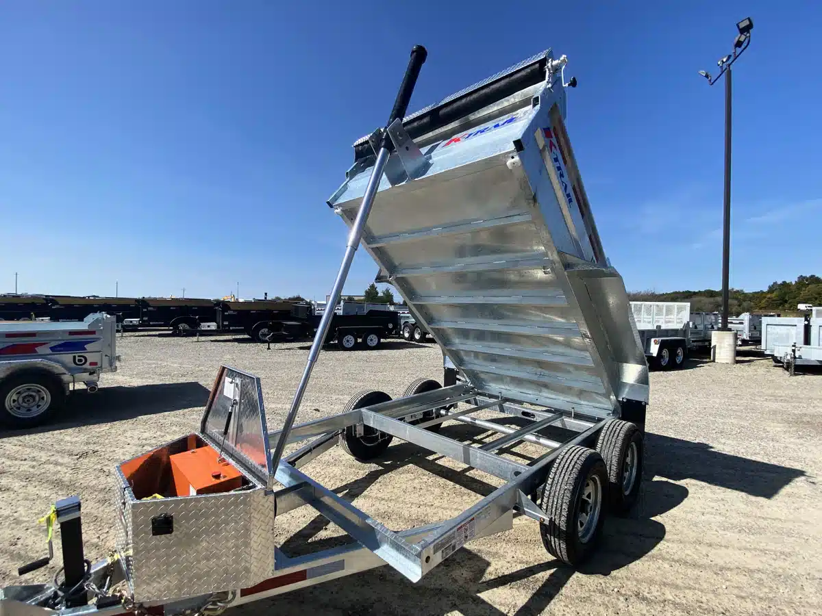 Gallery image 1 for 2026 K-Trail Galvanized Dump Expert Trailer Series 9,900 Lb Trailer