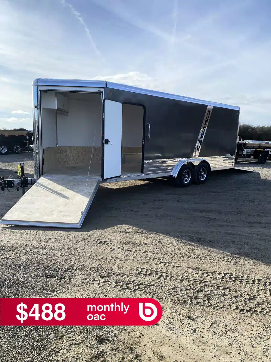 Gallery image 1 for 2026 Legend ALUMINUM DELUXE V-NOSE Trailer - Snowmobile