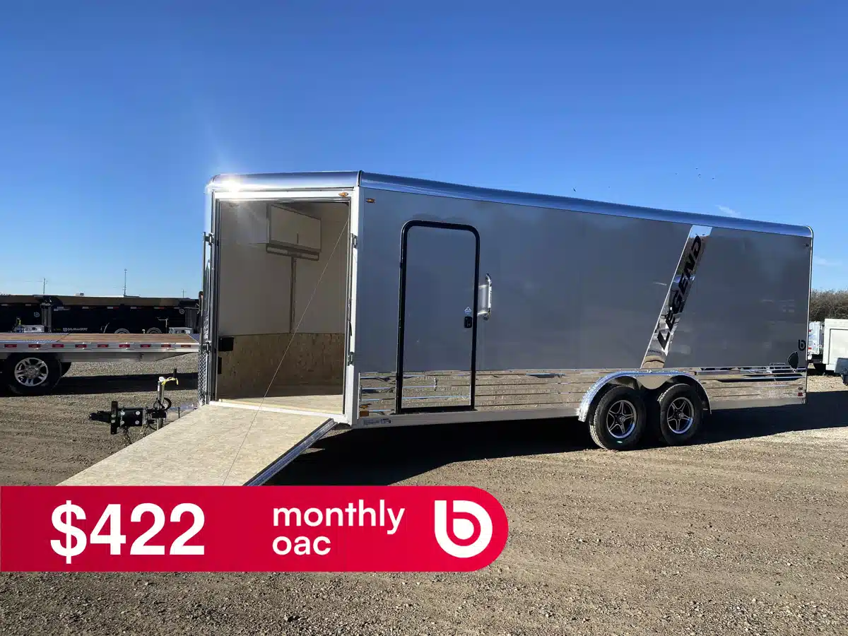Gallery image 1 for 2026 Legend ALUMINUM DELUXE V-NOSE Trailer - Snowmobile