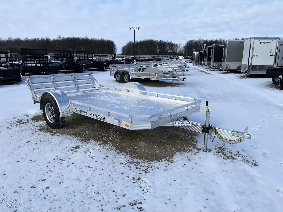 Gallery image 2 for 2026 Legend Aluminum Single Axle Utility Gate Trailer 2,990lb Trailer