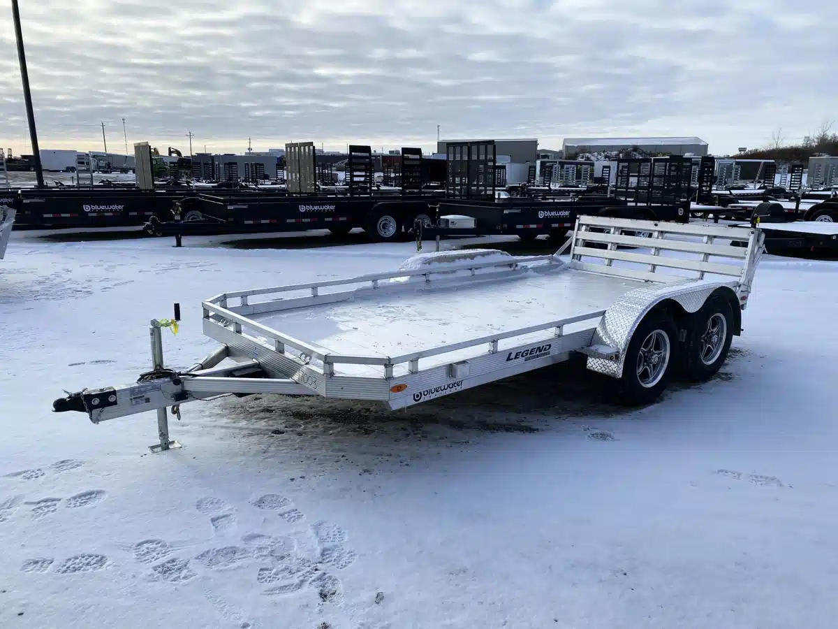 Gallery image 2 for 2026 Legend Aluminum Single Axle Utility Gate Trailer 2,990lb Trailer