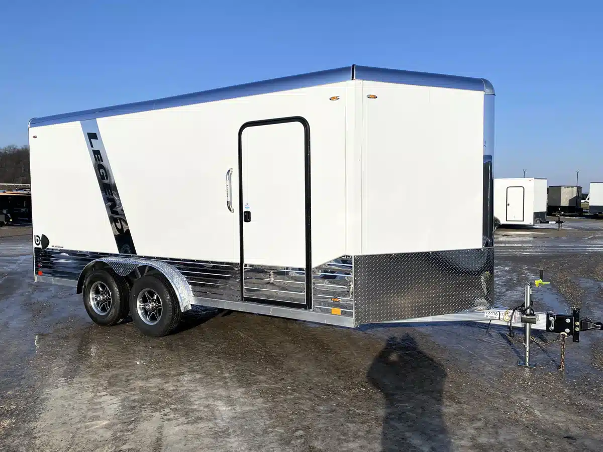 Gallery image 1 for 2026 Legend 8 Wide Aluminum Deluxe V-Nose Trailer