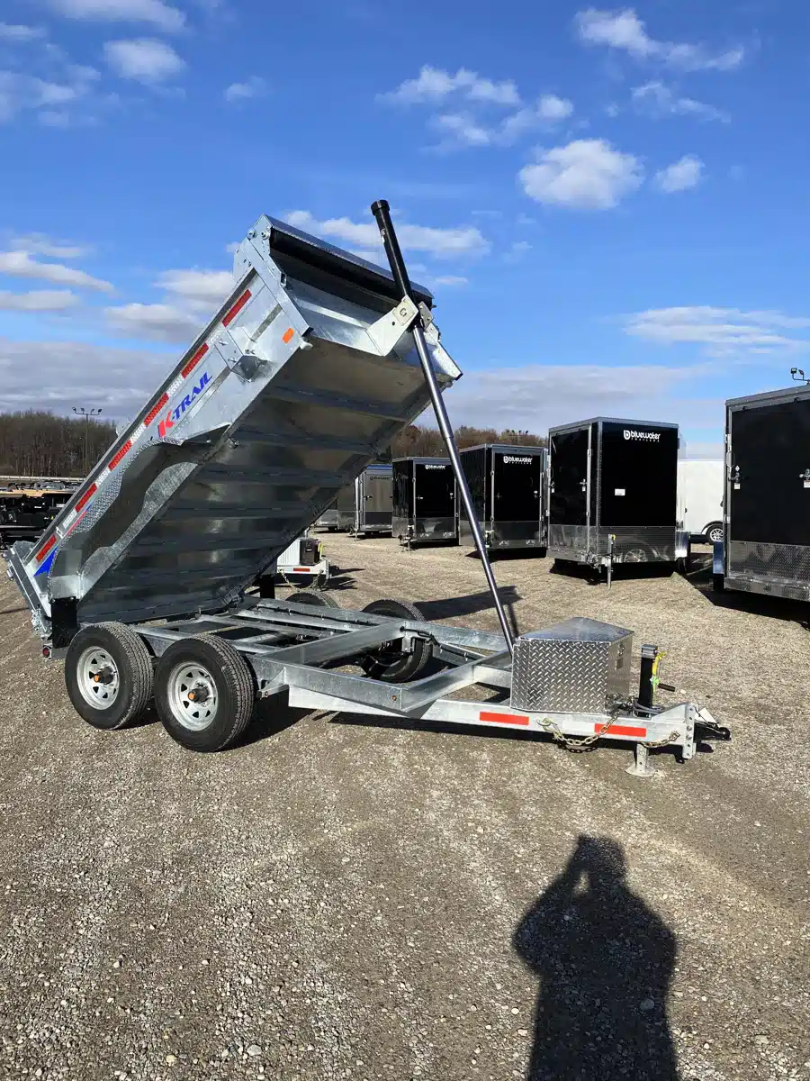 Gallery image 1 for 2026 K-Trail Galvanized Dump Expert Trailer Series 9,900 Lb Trailer