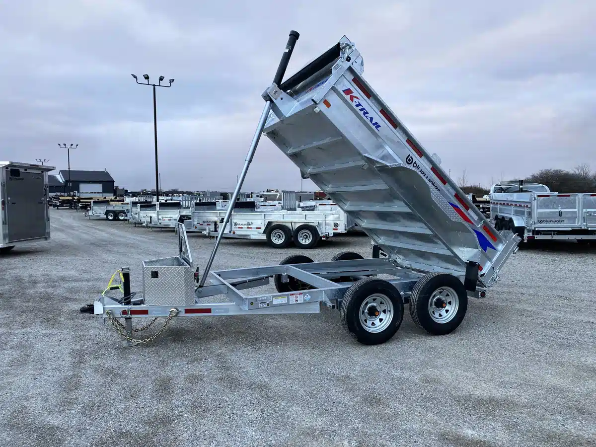 Gallery image 1 for 2026 K-Trail Galvanized Dump Expert Trailer Series 9,900 Lb Trailer