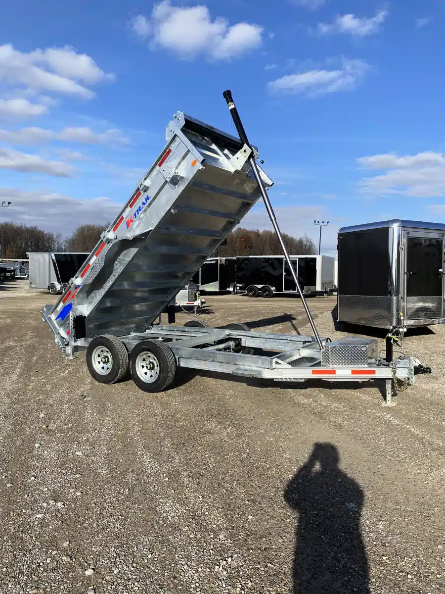 Gallery image 1 for 2026 K-Trail Galvanized Dump Expert Trailer Series 9,900 Lb Trailer