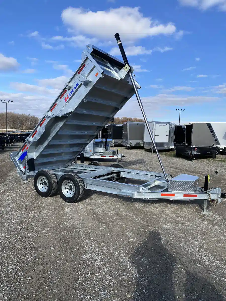 Gallery image 1 for 2026 K-Trail Galvanized Dump Expert Trailer Series 9,900 Lb Trailer
