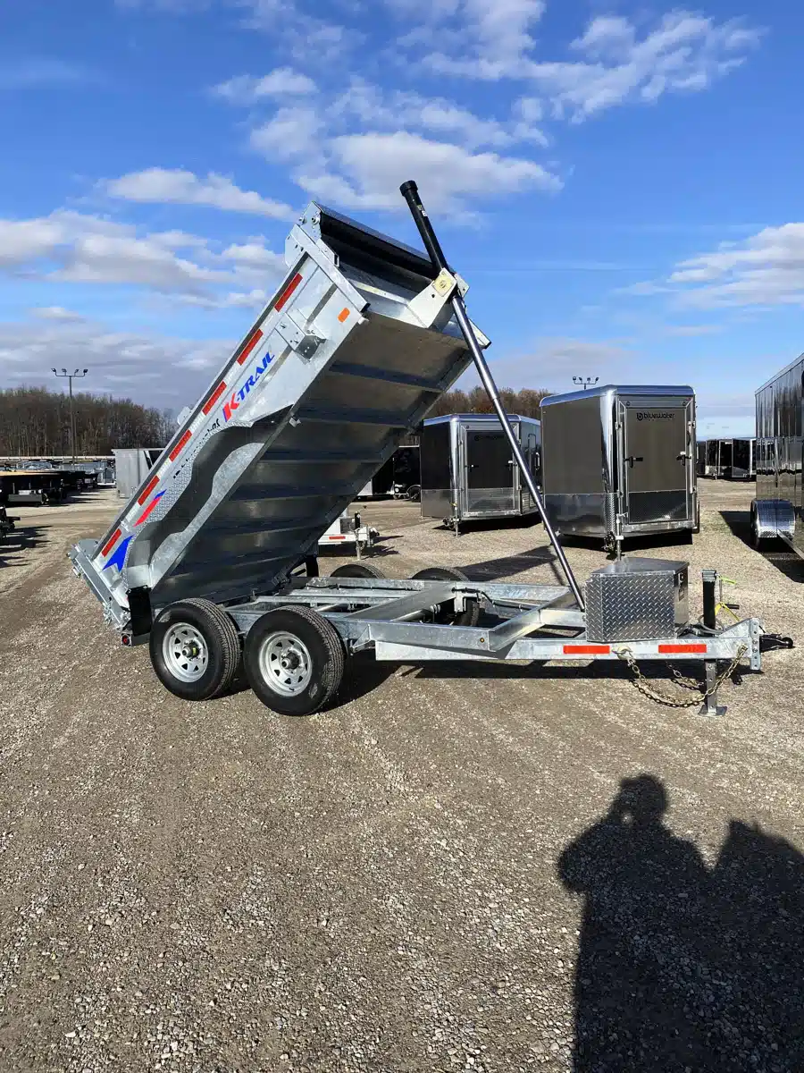 Gallery image 1 for 2026 K-Trail Galvanized Dump Expert Trailer Series 9,900 Lb Trailer