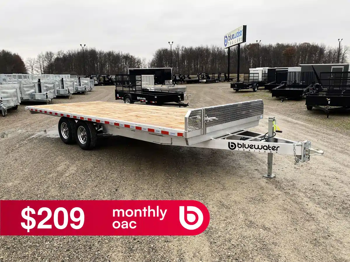 Gallery image 1 for 2026 TANDEM AXLE ALUMINUM DECK OVER Trailer - Flat Deck