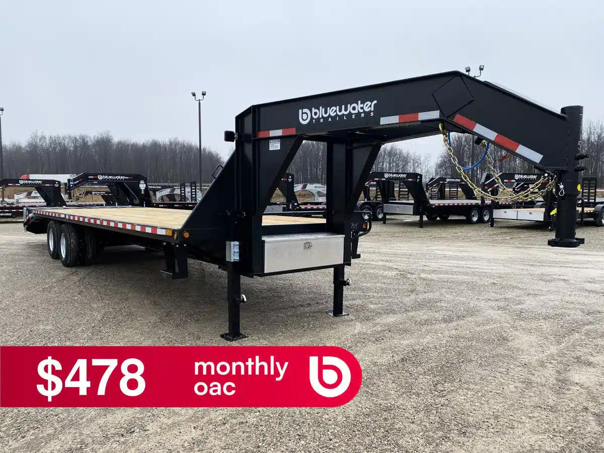 Gallery image 1 for 2026 Canada Trailers PREMIUM GOOSENECK Trailer - Flat Deck