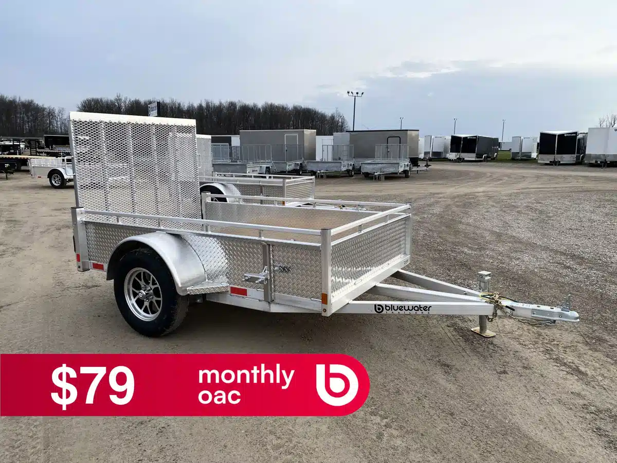 Photo de la Galerie 1 pour 2026 Canadian Mennonite Built SINGLE AXLE ALUMINUM UTILITY TRAILER remorque - utilitaire